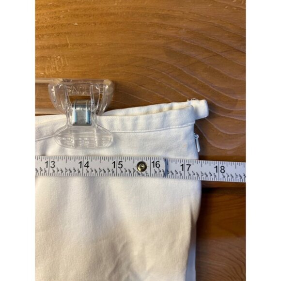 J. McLaughlin Womens White Cropped Leggings Pants 12 Side Zip Office‎ Casual - Picture 2 of 9